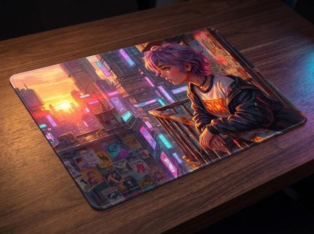 ORYN Stray Light / Skyline 2200 Edition | 50x40cm Gaming Mousepad - (3mm Kalınlık)