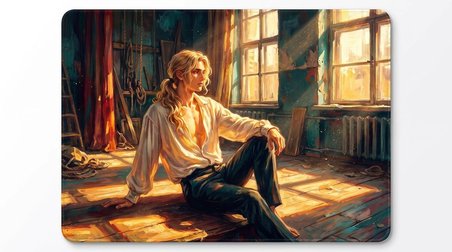 ORYN Stray Light / Dustlight Edition | 50x50cm Gaming Mousepad - (3mm Kalınlık)