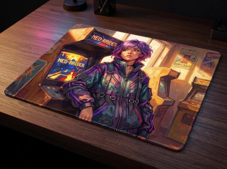ORYN Stray Light / Neo-Raider Edition | 50x50cm Gaming Mousepad - (3mm Kalınlık)