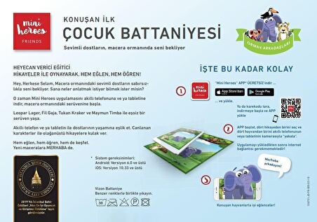 mini heroes Polyester-Elastan Hayvanlı 100x140 cm Bebek Battaniyesi Çok Renkli