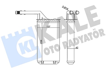 644872 RADYATÖR KALORİFER 106 / SAXO 91=
