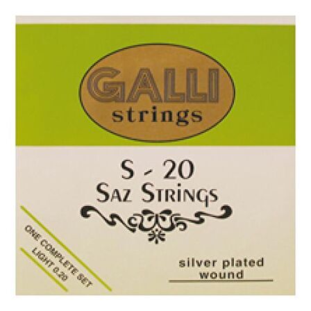 Galli S20 Bağlama Teli 0.20 Uzun Sap Saz için S-20