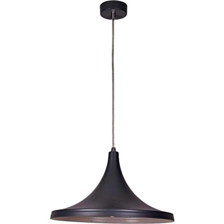 Mylight Metal Sarkıt Cam Avize Siyah