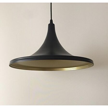 Mylight Metal Sarkıt Siyah Içi Sarı Retro Sarkıt