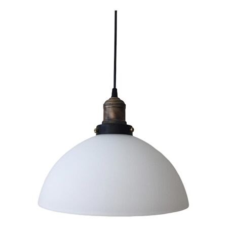 Mylight Opal Tekli Mat Bakır Askı Avize 28 cm