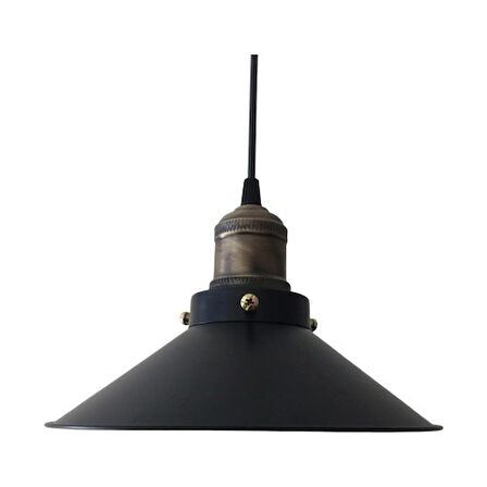 Mylight Retro Siyah Tekli Sarkıt Rustik 23 cm