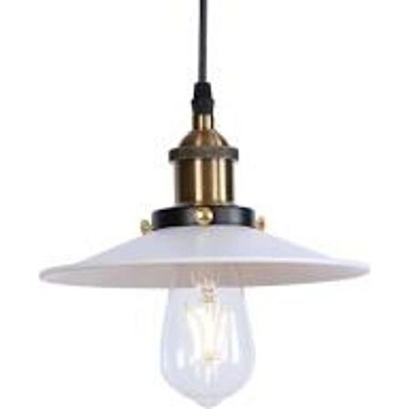 Mylight Retro Rustik Avize Beyaz Eskitme Askılı