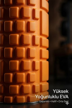 Yüksek Yoğunlukta Orta Sert Deluxe Foam Roller Fitness Pilates Yoga Masaj Köpüğü Masaj Rulosu