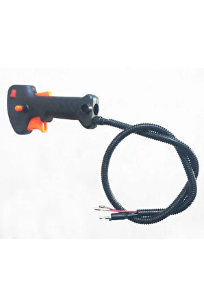 Motorlu Yan Tip Tırpan Tetik Kabze Komple Gaz Teli 20mm Boru Çapı