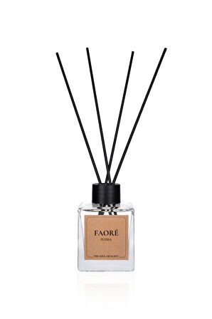 FAORE PUDRA | Kalıcı Çubuklu Oda Kokusu | 120 ml | Pudra & Misk & Beyaz Çiçek | Diffuser