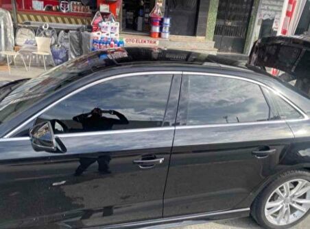 Audi A3 Sedan Cam Çıtası Çerçevesi Krom Komple 2013-2020 arası
