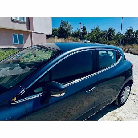 Renault Clio 4 Cam Çerçevesi Krom Komple 2012-2019 arası