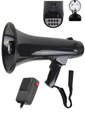 Cankurtaran Megafon - Mayklı- Şarjlı- 120 watt 