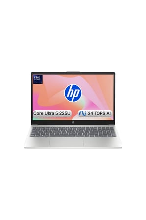 HP Laptop 15 Dizüstü Gümüş 512 GB 8 GB DDR5 Intel Core Ultra 5 SSD