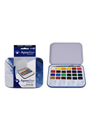 Daler Rowney Aquafine 24'lü Tablet Suluboya Canson Suluboya Defteri 18x25cm 300gr Fırça Uçlu Kalem