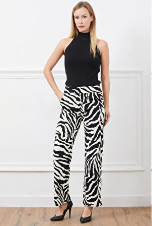 KADIN ZEBRA DESENLİ PANTOLON