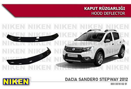 Dacia Sandero Stepway Kaput Rüzgarlığı Koruyucu 2013-2020 arası