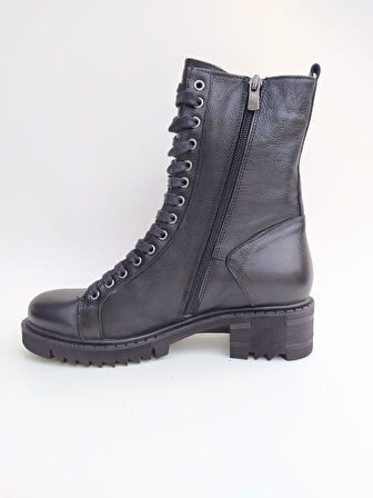 VENÜS 1950852K TOPUKLU FERMUARLI DERİ GENÇ KADINPOSTAL BOT