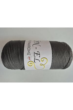 Makrome Polyester ip 200 gram Koyu Gri - Antrasit 067
