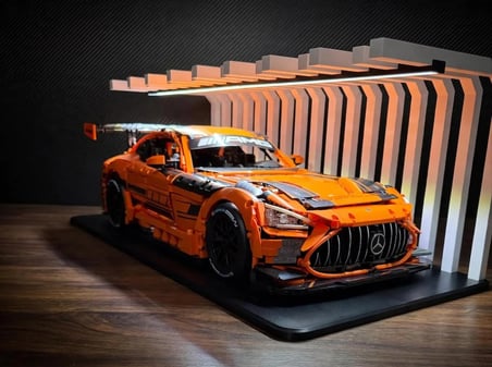 1:8 Lego Technic Araçlar için Işıklı Sergileme Standı