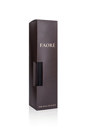 FAORE SANDAL Çubuklu Oda Kokusu 120 ml | Sandal, Misk ve Öd Ağacı Notalı | Kalıcı & Difüzör
