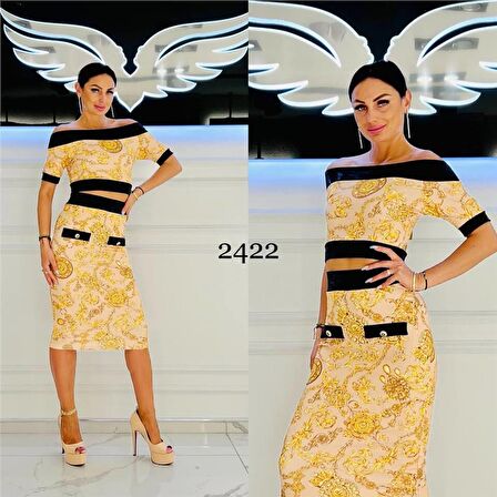 Omuz Açık Crop Crystal Taşlı Etekli Takım - BEJ