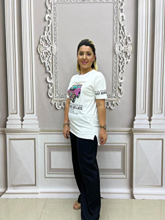 Araba Tshirt - BEYAZ