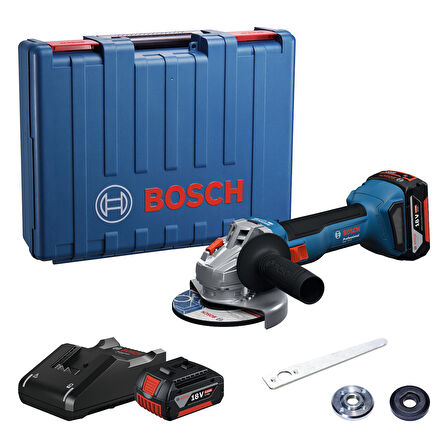 Bosch GWS 18V-8 2x5.0Ah Çift Akülü Taşlama