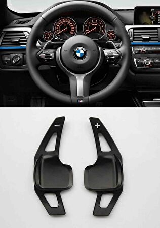 Bmw F30 M Direksiyon F1 Vites Kulakçık 2012-2019 arası Siyah