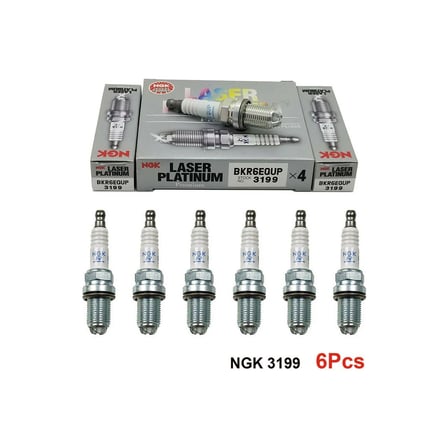 4 Tırnak Lazer Platinum Audi A6 3.7 Ateşleme Bujisi BKR6EQUP - 6 Adet Ngk