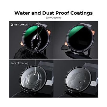 72MM Cpl + ND4-ND64 Varıable Nano-X Serisi 2 In 1 Filtre ( 2-6 Stop )