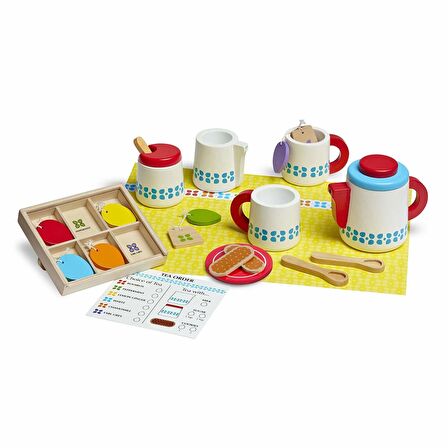 Melissa and Doug Ahşap Çay Servis Seti