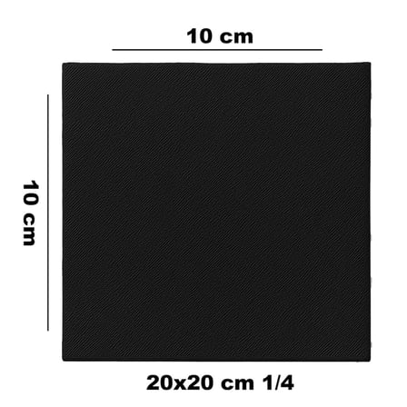 Airlaid Kumaş Dokulu 20x20 cm Siyah Renk Kokteyl,Bar,Sunum Peçetesi 50 Adet