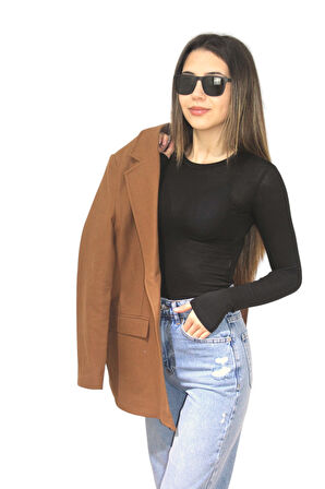 KADIN KAHVERENGİ CEKET