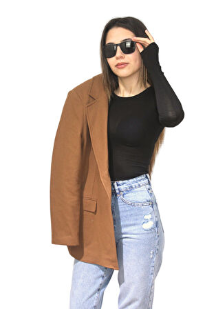 KADIN KAHVERENGİ CEKET