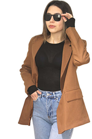 KADIN KAHVERENGİ CEKET