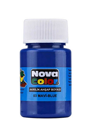 Nova Color Akrilik Boya Mavi Şişe Nc-171