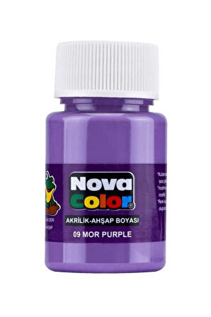 Nova Color Akrilik Boya Mor Şişe Nc-177