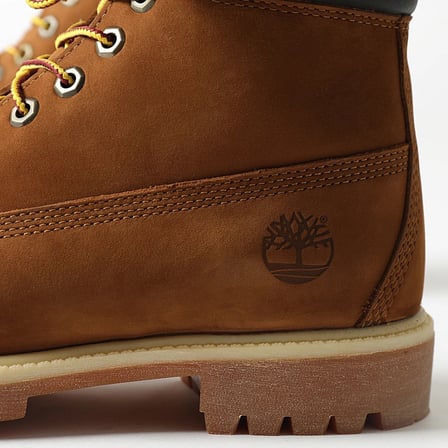 Timberland Premium 6 in Waterproff Boot Rust Nubuck Hakiki Deri Su geçirmez Erkek Bot Tarçın