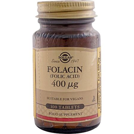 Solgar Folic Acid 400 mcg 100 Tablet