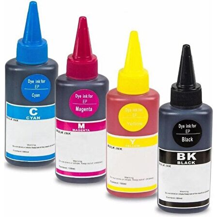 Epson T673 Epson L1800 Uyumlu 1 Set 4 Renk Muadil Mürekkep 70 ml 5000SYF