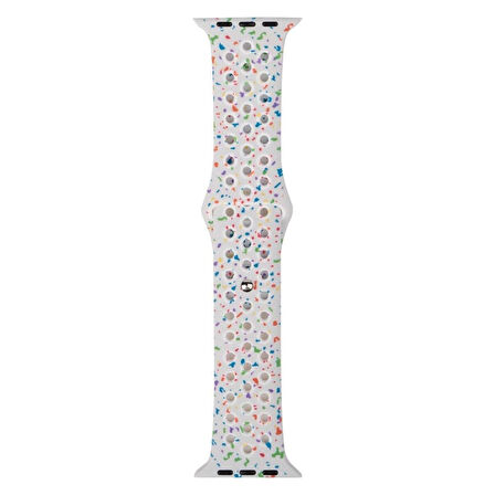 Teleplus Watch 8 41MM Kordon KRD02 2023 Desenli Spor Kayış