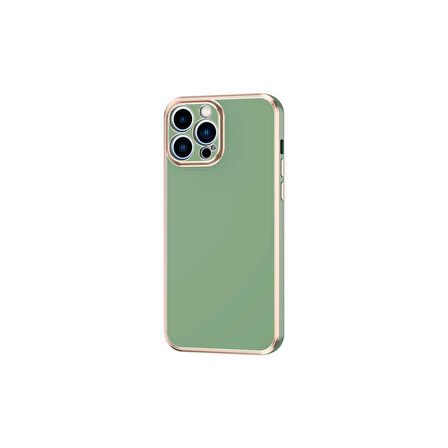 Teleplus Apple iPhone 12 Pro Kılıf Bark Lazer Silikon Yeşil