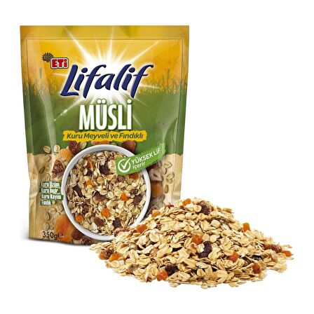 Eti Lifalif Kuru Meyveli Fındıklı Müsli 350 g x 2 Adet