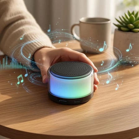 RGB Bluetooth Mini Hoparlör Ses Bombası Type C TF Card