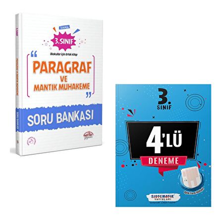 Editör 3. Sınıf Paragraf ve Mantık Muhakeme Soru Bankası ve Sistematik Yayınları 3.Sınıf 4 lü Denem