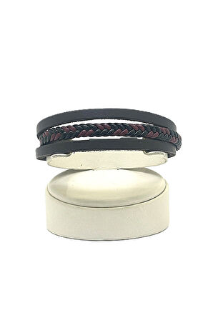 UNİSEX MIKNATIS KİLİTLİ DERİ BİLEKLİK