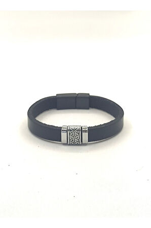 UNİSEX MIKNATIS KİLİTLİ DERİ BİLEKLİK