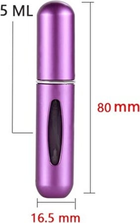 Buffer Dolabilir Cep Parfüm Şişesi Şık Alüminyum Gövde ile 4 ml Kapasiteye Sahip