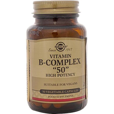 Solgar Vitamin B Complex 50 mg 50 Kapsül